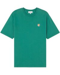 Maison Kitsuné - Maison Kitsuné Fox Head Patch Crewneck T-Shirt - Lyst