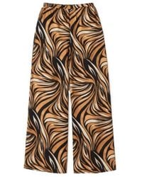 Twinset - Printed Wide-Leg Pants - Lyst