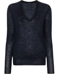 JOSEPH - V-Neck Cashmere Jumper - Lyst