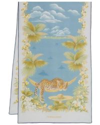 Ferragamo - Jungle Print Silk Scarf - Lyst