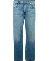 7 For All Mankind - The Straight Mid-Rise Jeans - Lyst
