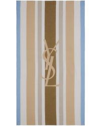 Saint Laurent - Cassandre Striped Stole - Lyst