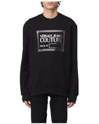 Versace Jeans Couture - Round-Necked Logo Sweater - Lyst