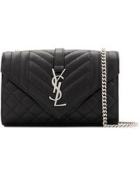 Saint Laurent - Envelope Matelassé Small Crossbody Bag - Lyst