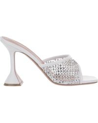 AMINA MUADDI - Lupita Crystal Mesh High-Heeled Sandals - Lyst
