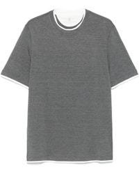 Brunello Cucinelli - Crewneck Straight Hem T-Shirt - Lyst
