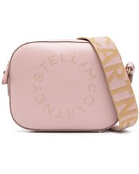 Stella McCartney - Logo Studded Mini Crossbody Bag - Lyst