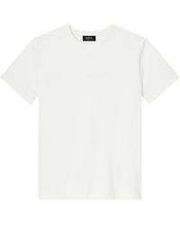 A.P.C. - Logo Printed Crewneck T-Shirt - Lyst