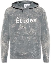 Etudes Studio - Logo Print Hooded Sweater - Lyst