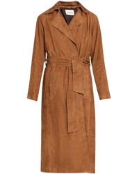 Arma - Belted Suede Coat - Lyst