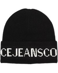 Versace Jeans Couture - Couture Logo Beanie Hat - Lyst
