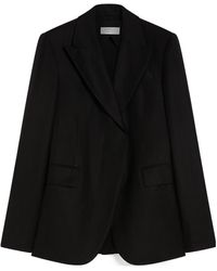 Sportmax - Linen And Viscose Twill Blazer - Lyst