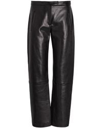 KHAITE - Miles Leather Trousers - Lyst