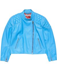 Acne Studios - Leather Biker Jacket - Lyst
