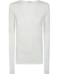 Entire studios - Sheer Long Sleeve Knitted Top - Lyst