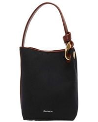 JW Anderson - Jw Anderson Logo Stamp Chain-Linked Shoulder Bag - Lyst