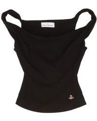 Vivienne Westwood - Orb Embroidered Knitted Top - Lyst