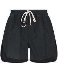 Rick Owens - Relaxed Fit Above-Knee Length Shorts - Lyst