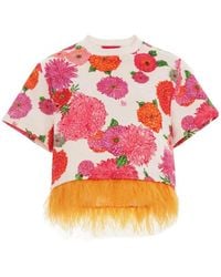 La DoubleJ - La Scala Floral-Print Blouse - Lyst
