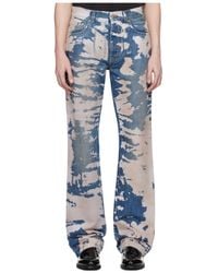 Amiri - Bleached Printed Jeans - Lyst
