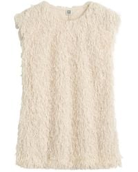 TOTEME - Feathered-Jersey Top - Lyst