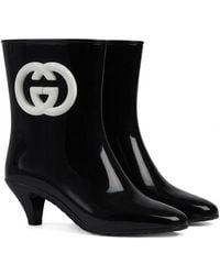 Gucci - Interlocking G Rubber Bootie - Lyst