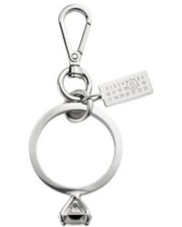 MM6 by Maison Margiela - Logo Tag Keychain - Lyst