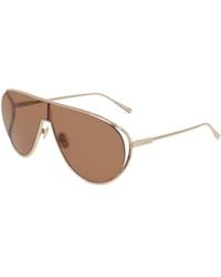 Ferragamo - Ferragamo Eyewear Aviator Frame Sunglasses - Lyst