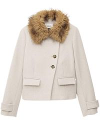 Ba&sh - Terry Fur-Trimmed Coat - Lyst