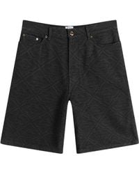 CASABLANCA - Laser Monogram Denim Shorts - Lyst