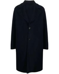 Lardini - Long Sleeve Single-Breasted Coat - Lyst