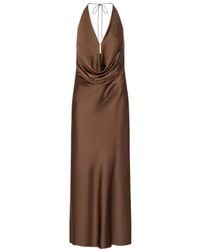 ROTATE BIRGER CHRISTENSEN - Chiffon Halter Dress - Lyst