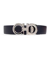 Ferragamo - Gancini-Plaque Belt - Lyst