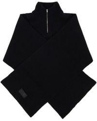 MM6 by Maison Margiela - Half-Zip Ribbed Scarf - Lyst