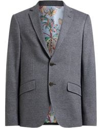 Etro - Lapel Long-Sleeved Suit Jacket - Lyst