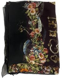 Dolce & Gabbana - Printed Silk Scarf - Lyst