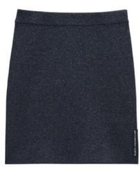 Alexander Wang - Logo-Patch Knitted Mini Skirt - Lyst
