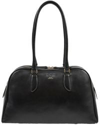 A.P.C. - Logo-Print Leather Shoulder Bag - Lyst