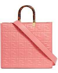 Fendi - Monogram Embossed Tote Bag - Lyst