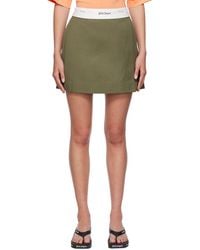 Palm Angels - Pleated A-Line Miniskirt - Lyst