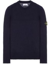 Stone Island - Compass-Motif Crew-Neck Jumper - Lyst