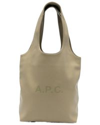 A.P.C. - Ninon Small Logo Tote Bag - Lyst