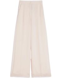Max Mara - Silk Wide-Leg Trousers - Lyst