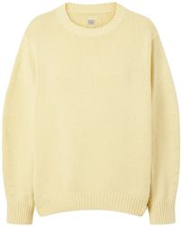 TOTEME - Totême Chunky Crew-Neck Knitted Sweater - Lyst
