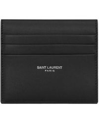 Saint Laurent - Paris Reversible Card Case - Lyst