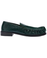 Dries Van Noten - Embossed-Leather Loafers - Lyst