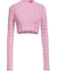 Sportmax - Solid-Color Lightweight Long-Sleeve Knit Sweater - Lyst