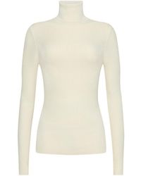 Wolford - The Merino Fine Rib Top Long Sleeves - Lyst
