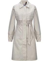 K-Way - Poplin Trench Coat - Lyst