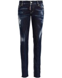 DSquared² - Jennifer Low-Rise Skinny Jeans - Lyst